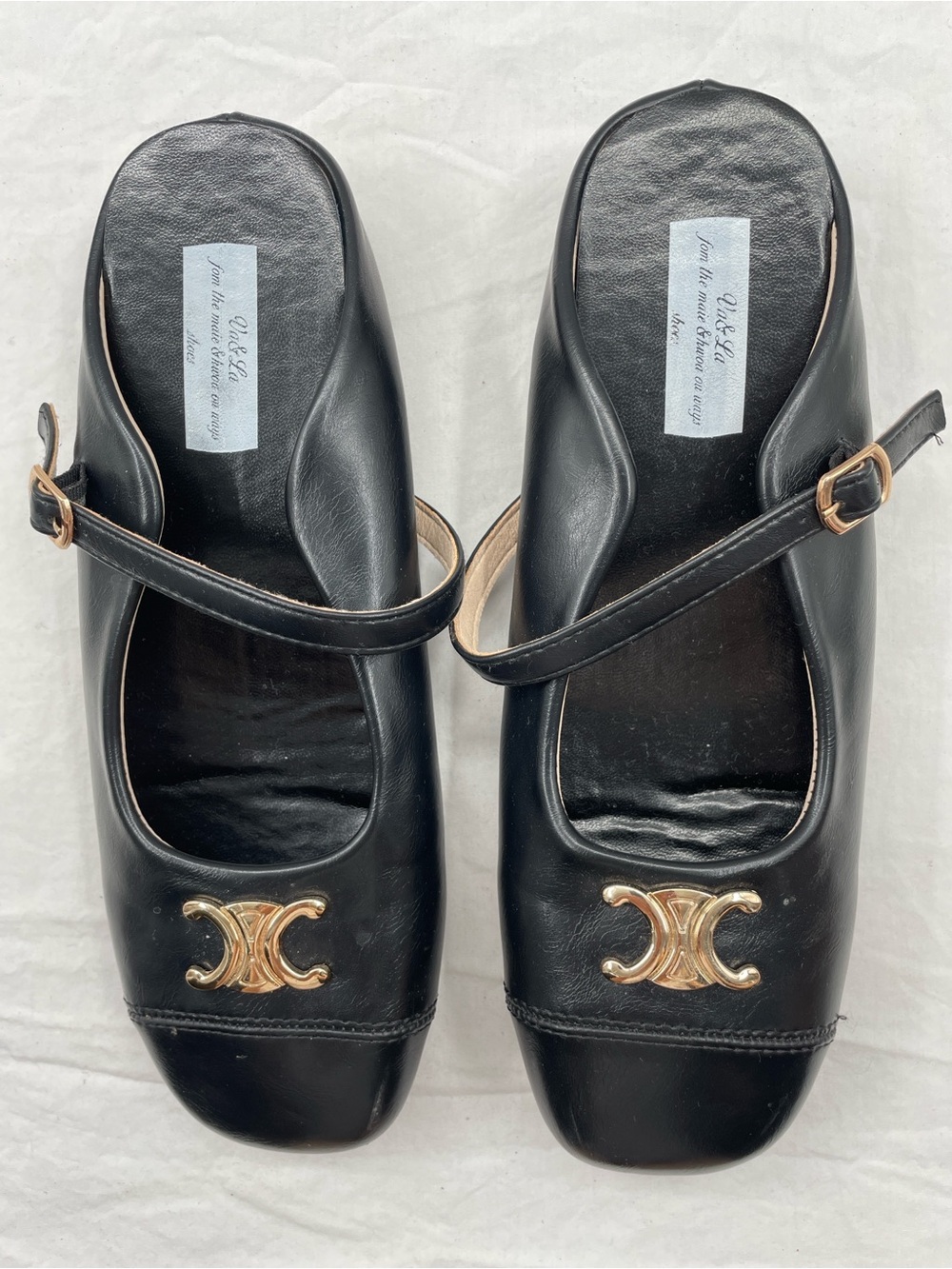 Va & La French Retro Mary Janes - Shallow Mouth Square Toe. 245 (US 7.5). - Picture 4 of 9